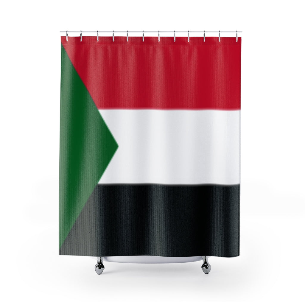 Sudan Flag Stylish Design 71&quot; x 74&quot; Elegant Waterproof Shower Curtain for a Spa-like Bathroom Paradise Exceptional Craftsmanship-Express Your Love Gifts