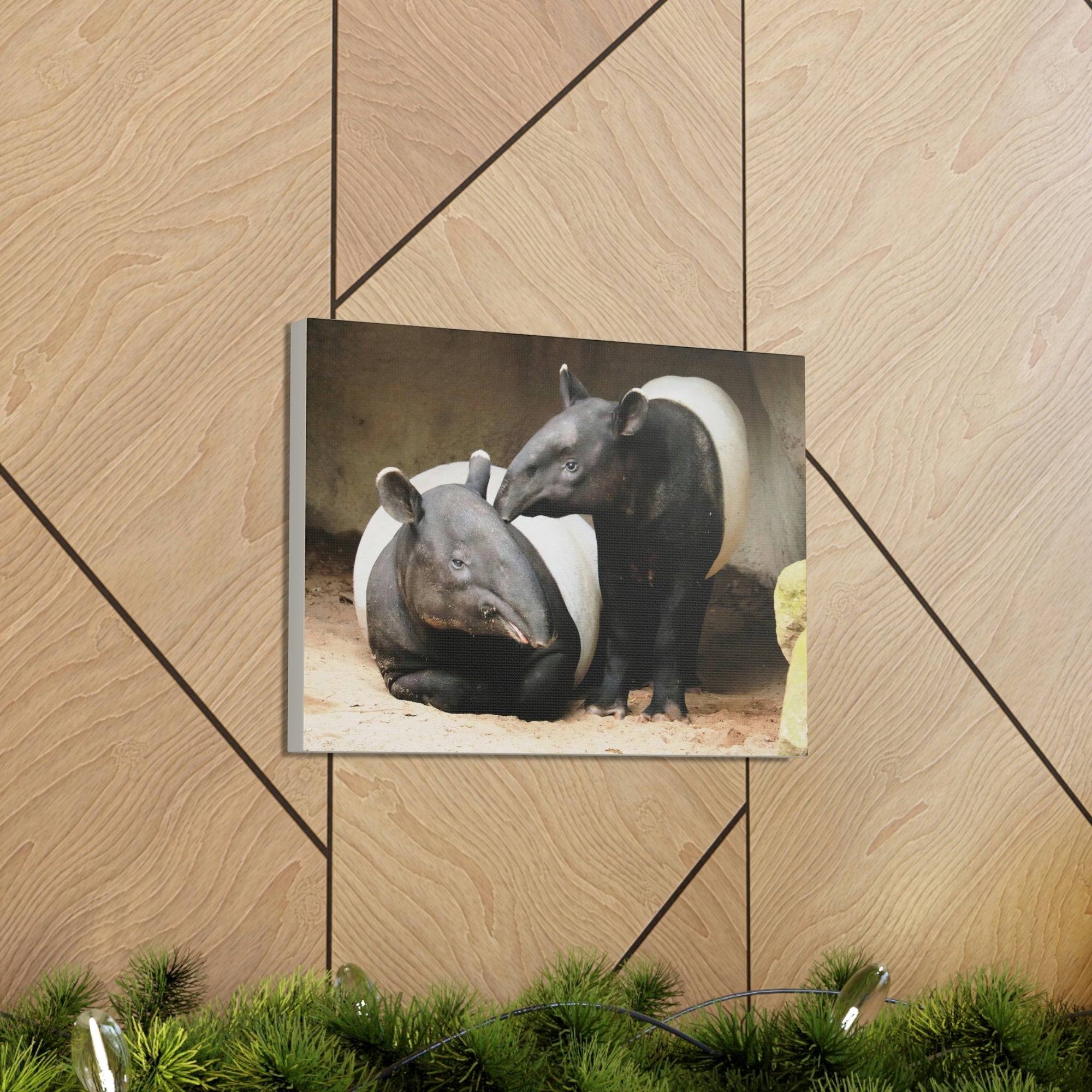 Scripture Walls Tapir Couple Tapir Couple Print Animal Wall Art Wildlife Canvas Prints Wall Art Ready to Hang Unframed-Express Your Love Gifts