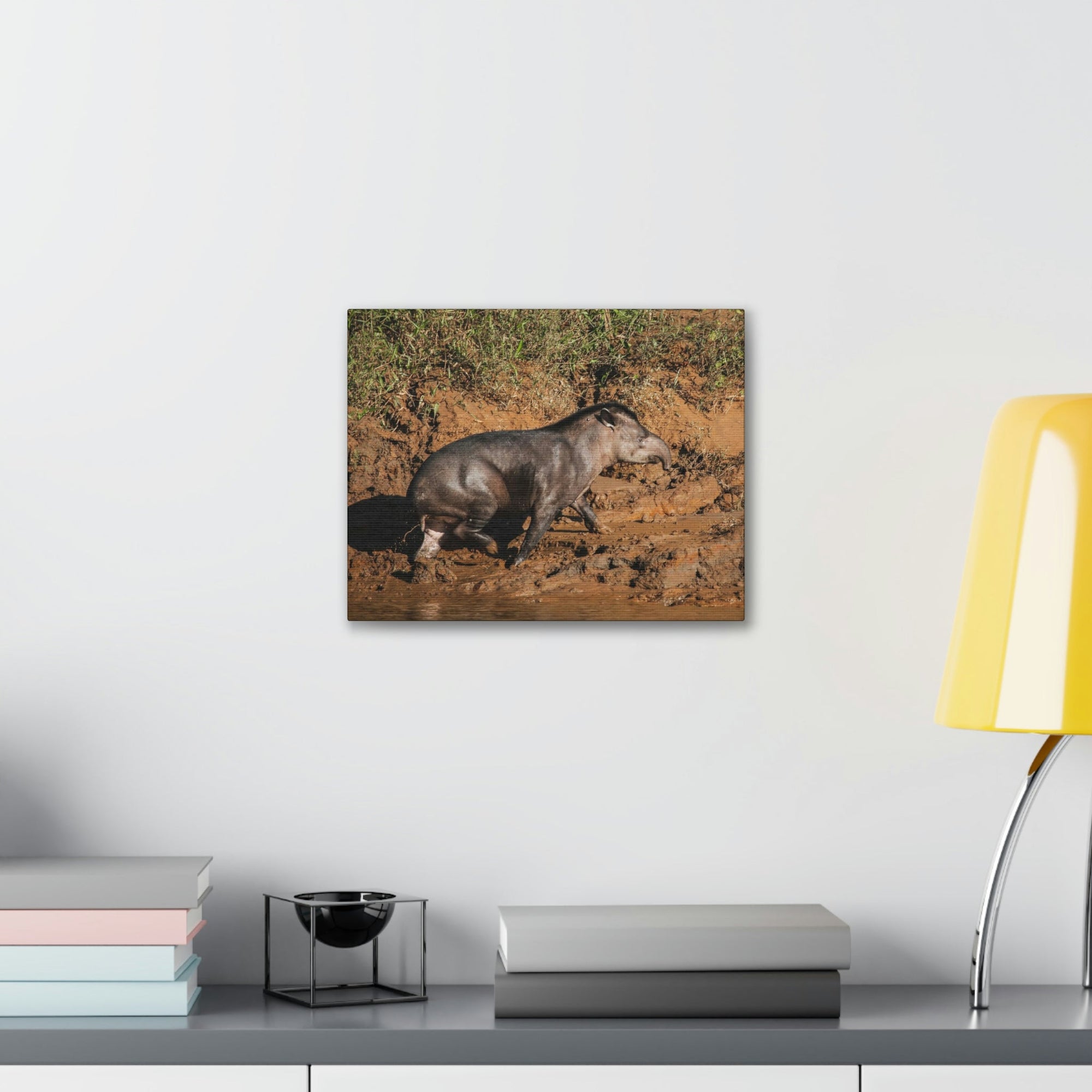 Scripture Walls Tapir Hunting Tapir on Hunt Print Animal Wall Art Wildlife Canvas Prints Wall Art Ready to Hang Unframed-Express Your Love Gifts