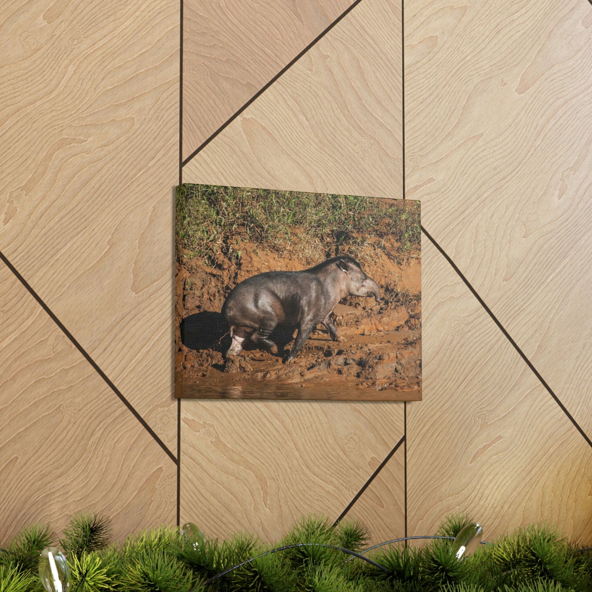 Scripture Walls Tapir Hunting Tapir on Hunt Print Animal Wall Art Wildlife Canvas Prints Wall Art Ready to Hang Unframed-Express Your Love Gifts