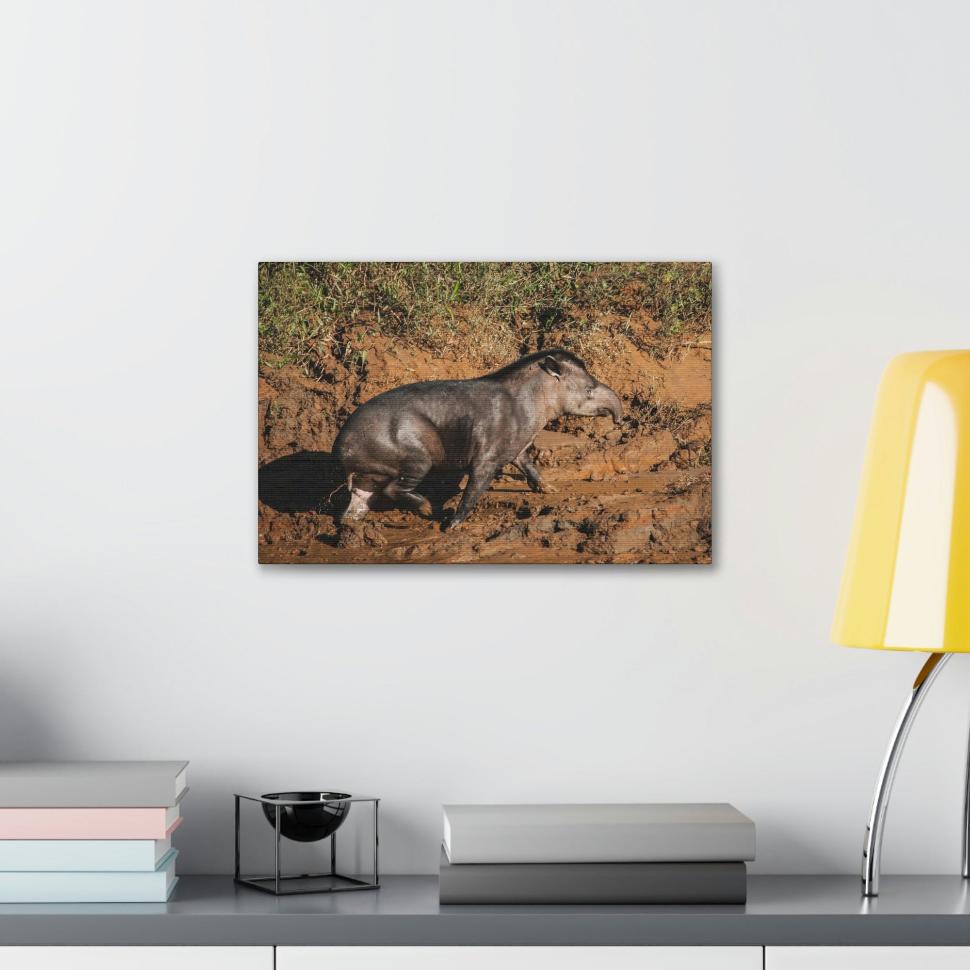 Scripture Walls Tapir Hunting Tapir on Hunt Print Animal Wall Art Wildlife Canvas Prints Wall Art Ready to Hang Unframed-Express Your Love Gifts