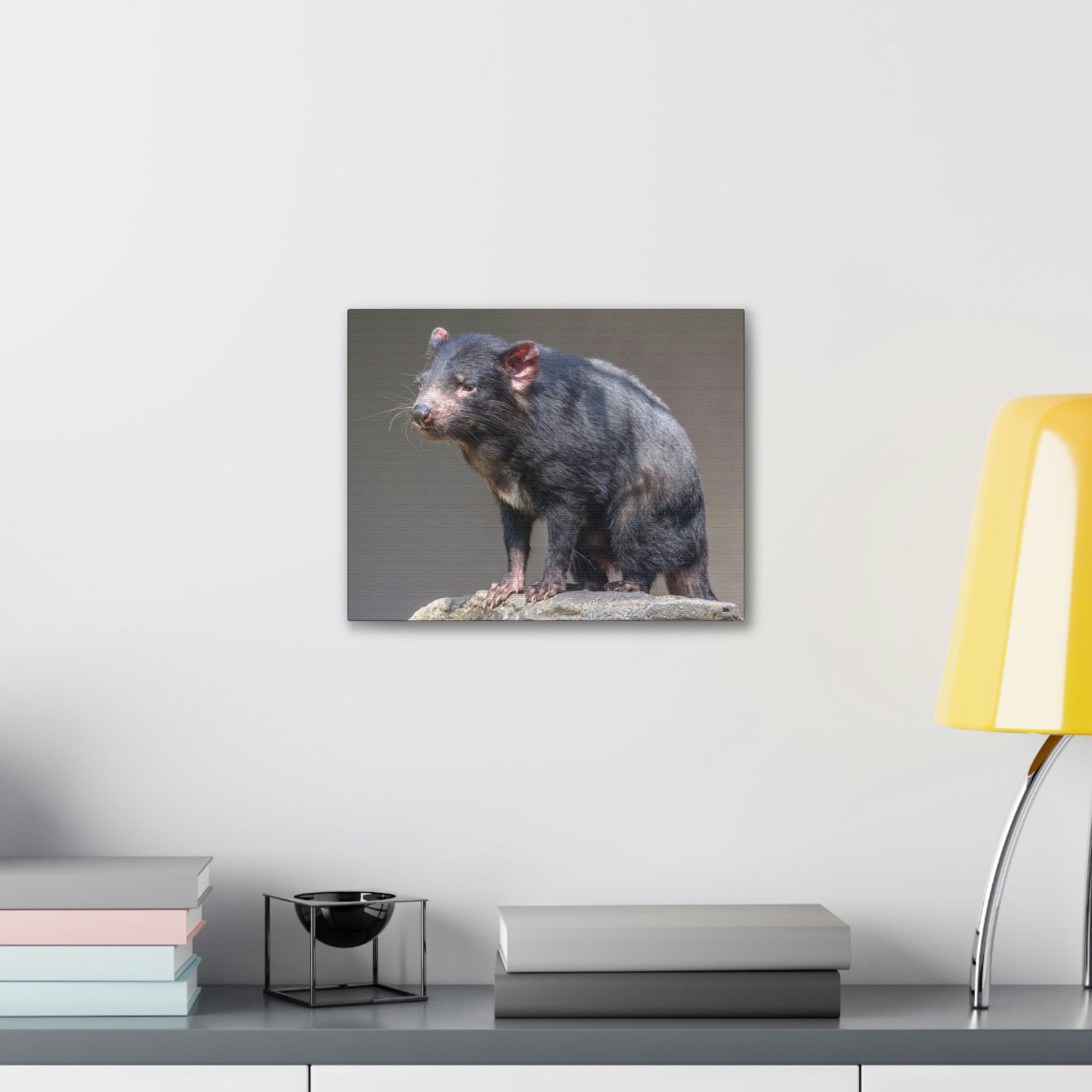 Scripture Walls Tasmanian Devil Hunting Tasmanian Devil on Hunt Print Animal Wall Art Wildlife Canvas Prints Wall Art Ready to Hang Unframed-Express Your Love Gifts