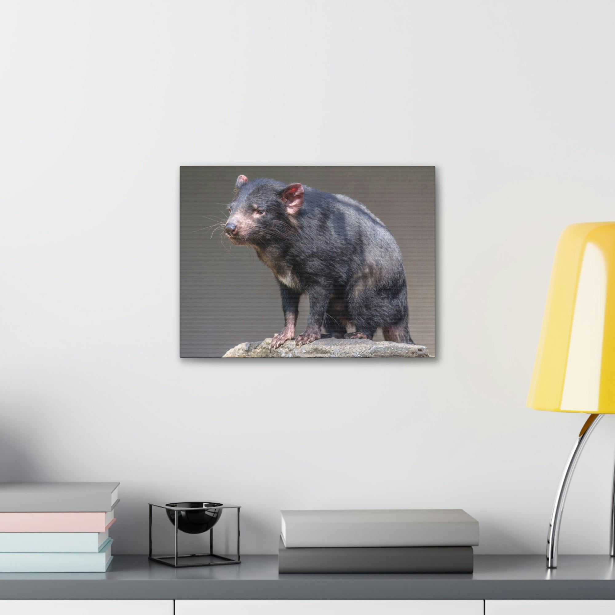 Scripture Walls Tasmanian Devil Hunting Tasmanian Devil on Hunt Print Animal Wall Art Wildlife Canvas Prints Wall Art Ready to Hang Unframed-Express Your Love Gifts