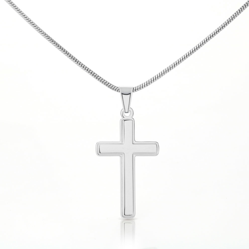 This Is My Prayer Graduation Message Cross Card Necklace w Stainless Steel Pendant-Express Your Love Gifts