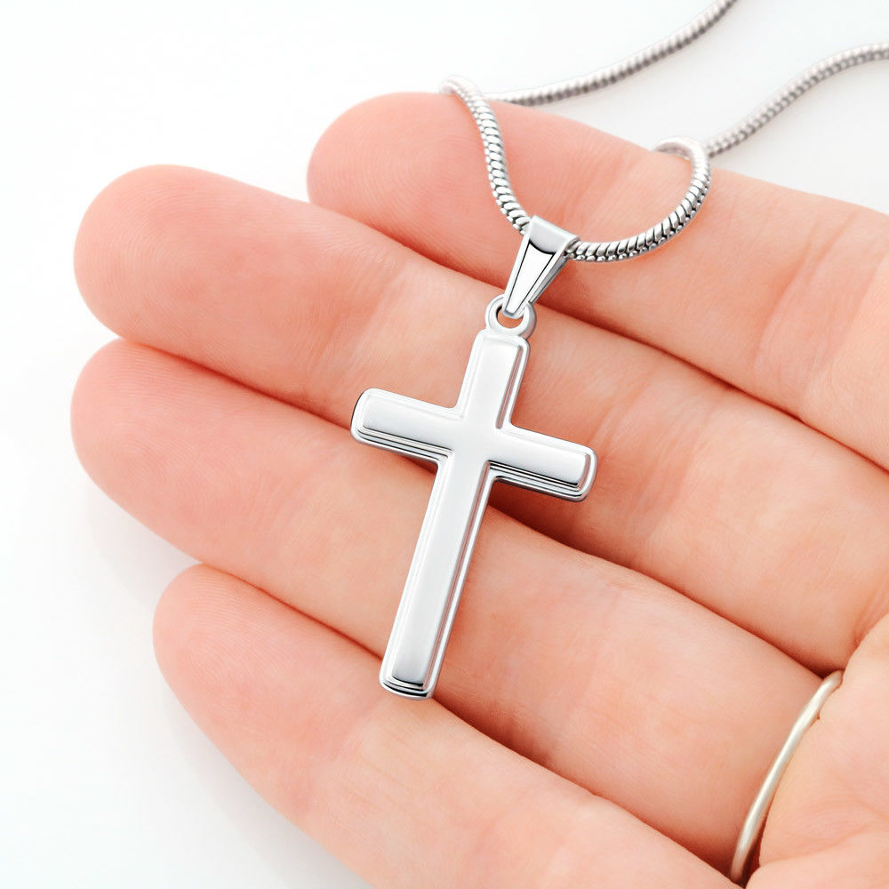 This Is My Prayer Graduation Message Cross Card Necklace w Stainless Steel Pendant-Express Your Love Gifts