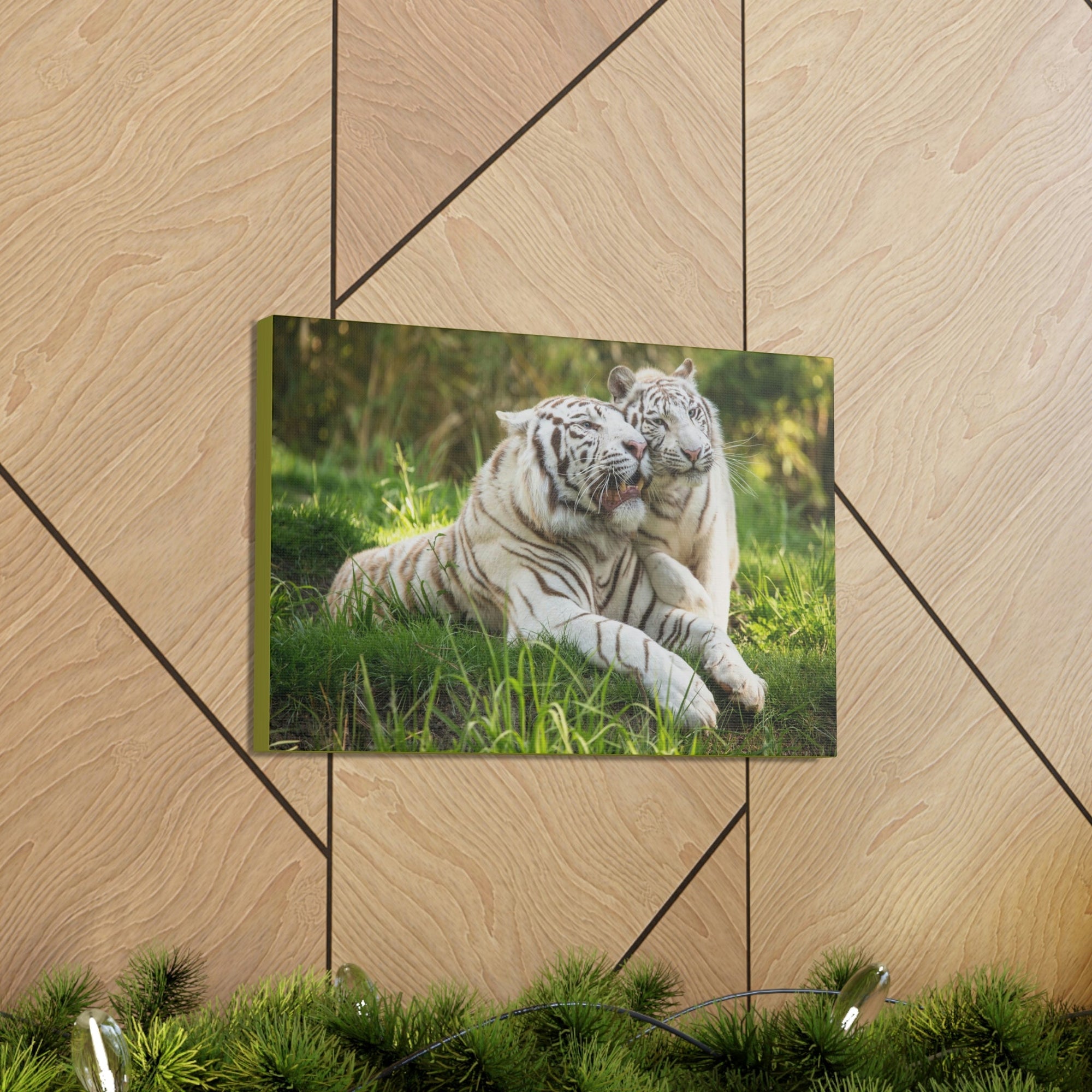 Scripture Walls Tiger Couple Tiger Couple Print Animal Wall Art Wildlife Canvas Prints Wall Art Ready to Hang Unframed-Express Your Love Gifts