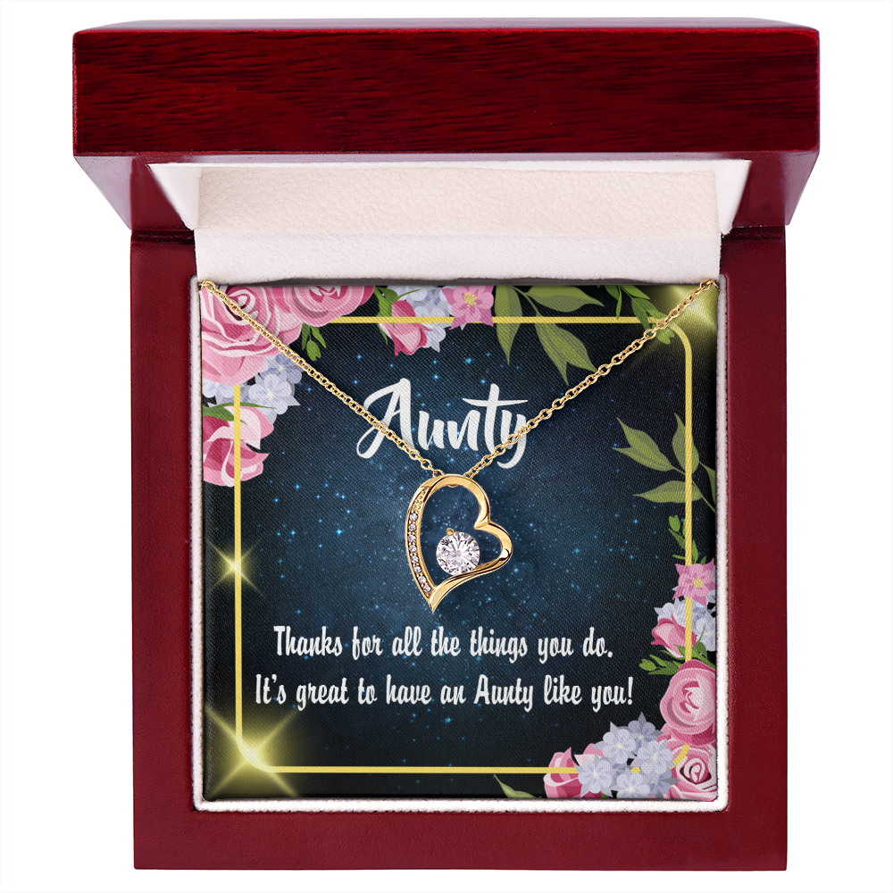 To Aunt Auntie Like You Forever Love Necklace-Express Your Love Gifts