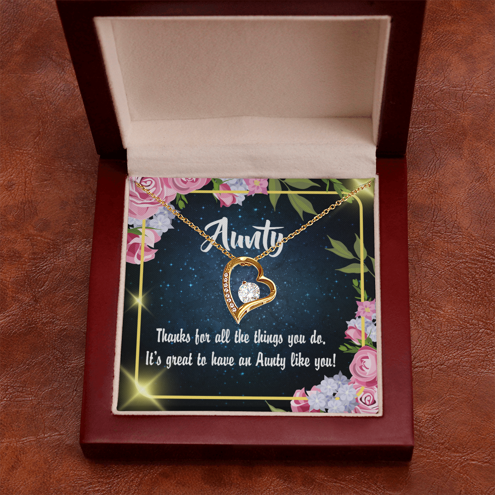 To Aunt Auntie Like You Forever Love Necklace-Express Your Love Gifts