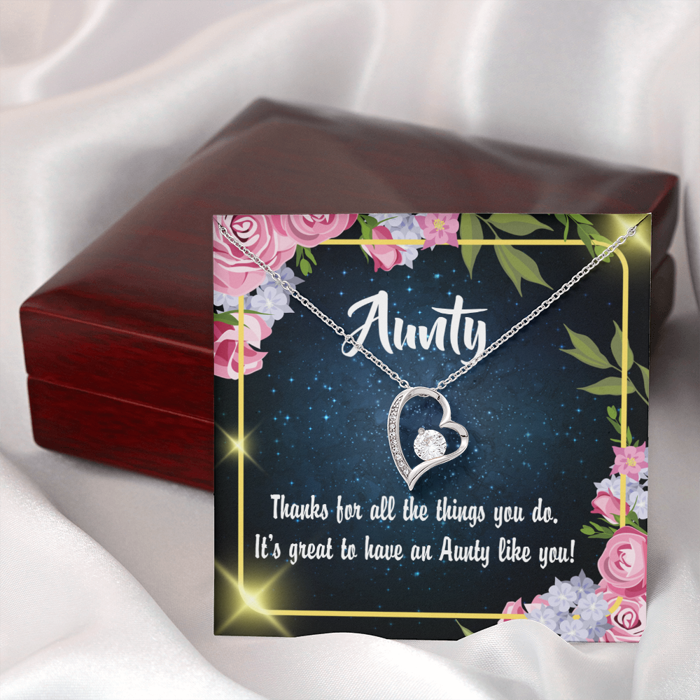 To Aunt Auntie Like You Forever Love Necklace-Express Your Love Gifts