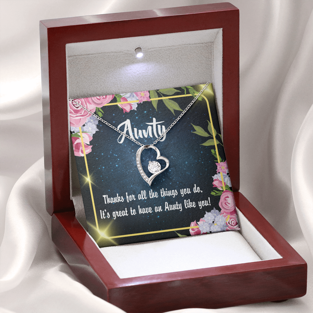 To Aunt Auntie Like You Forever Love Necklace-Express Your Love Gifts