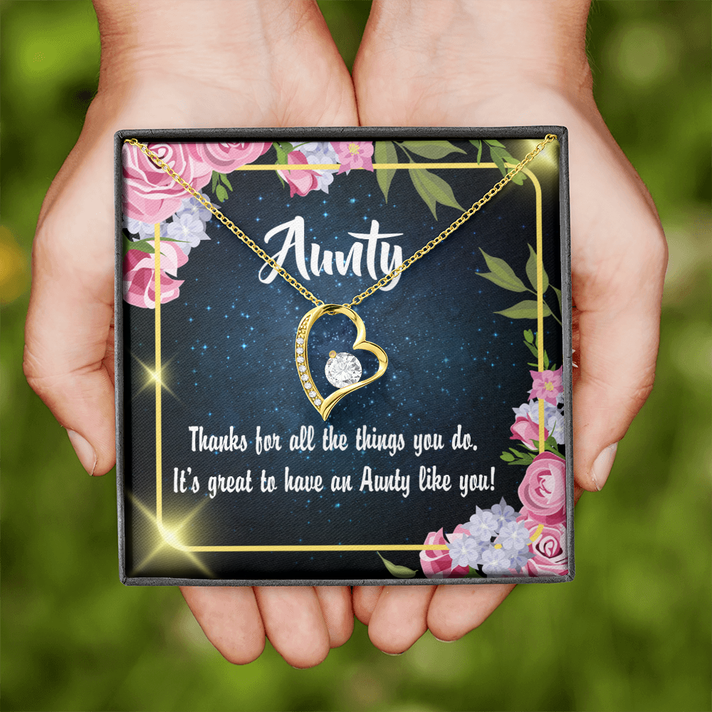 To Aunt Auntie Like You Forever Love Necklace-Express Your Love Gifts