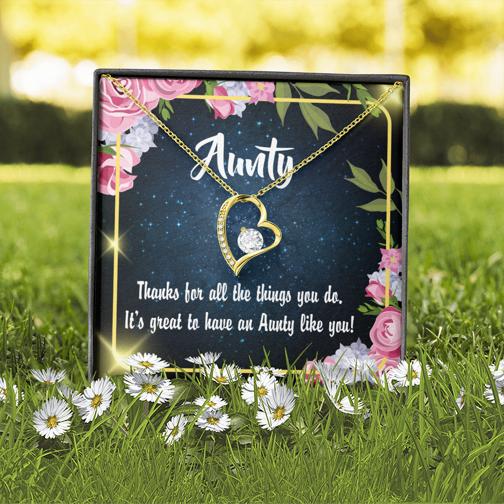 To Aunt Auntie Like You Forever Love Necklace-Express Your Love Gifts