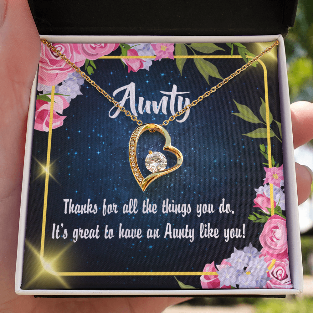 To Aunt Auntie Like You Forever Love Necklace-Express Your Love Gifts