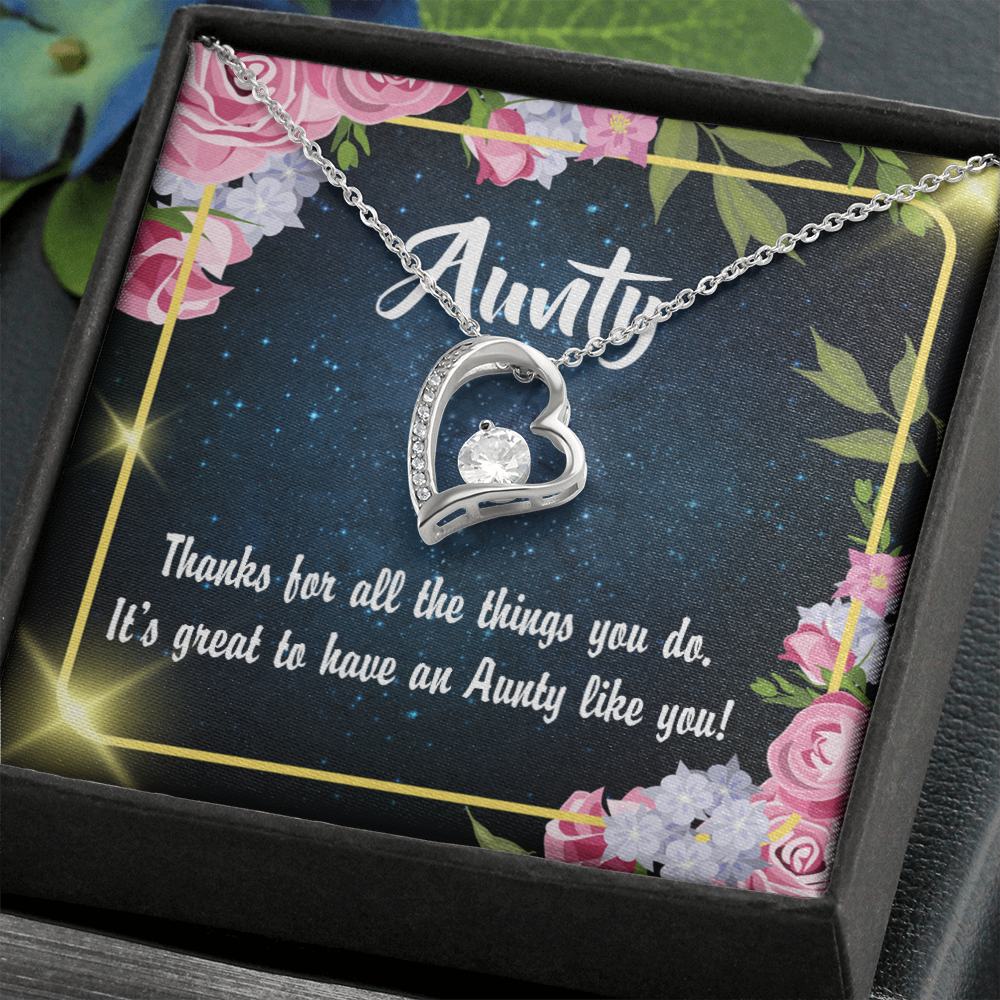 To Aunt Auntie Like You Forever Love Necklace-Express Your Love Gifts