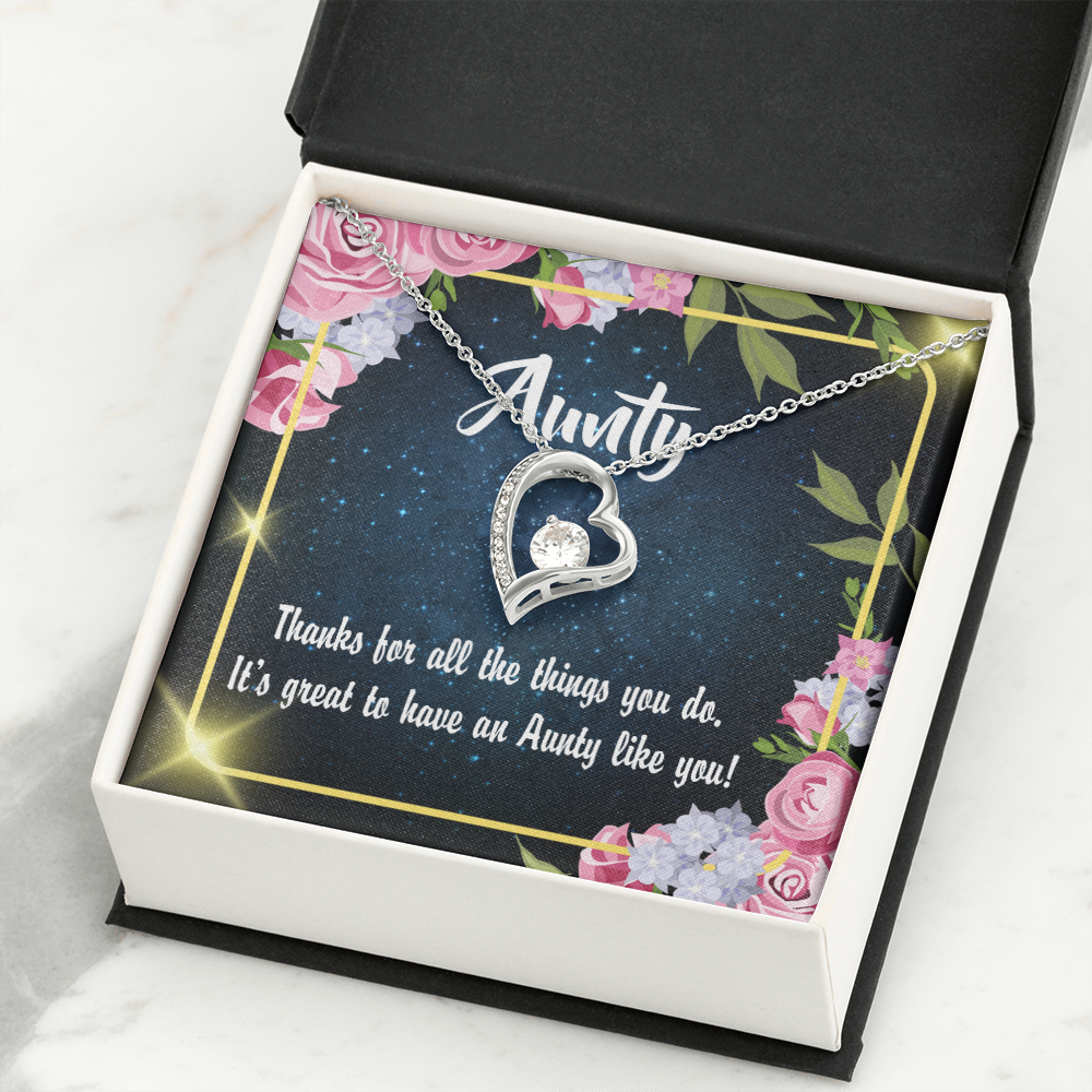 To Aunt Auntie Like You Forever Love Necklace-Express Your Love Gifts