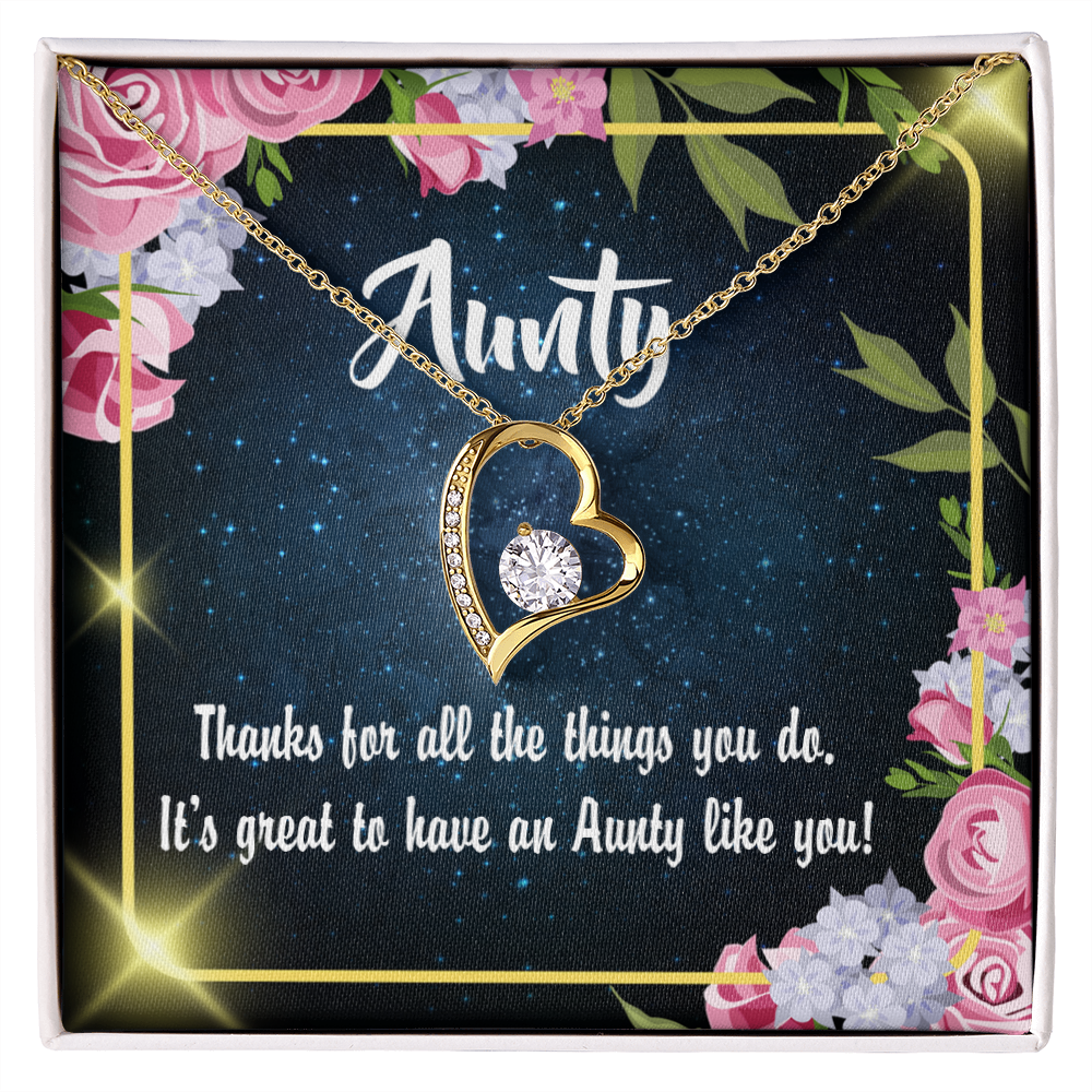 To Aunt Auntie Like You Forever Love Necklace-Express Your Love Gifts