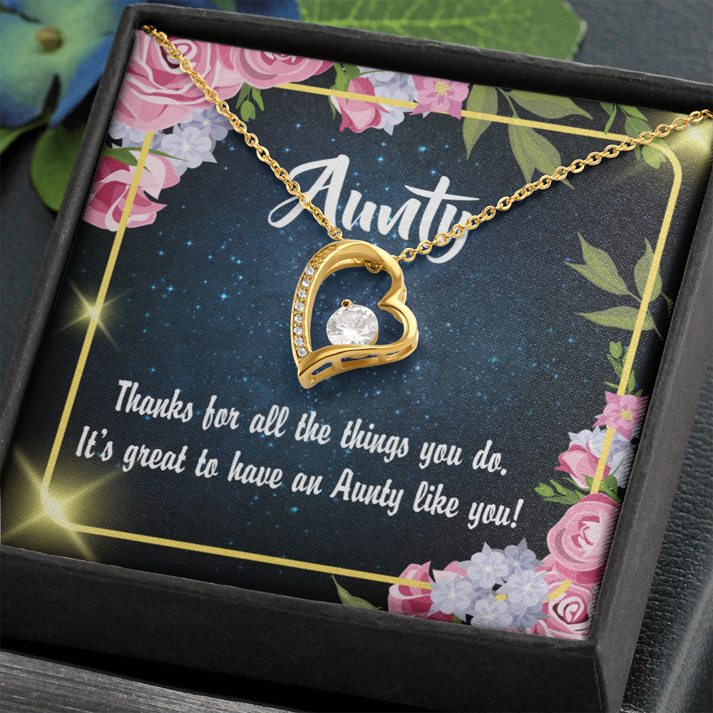 To Aunt Auntie Like You Forever Love Necklace-Express Your Love Gifts