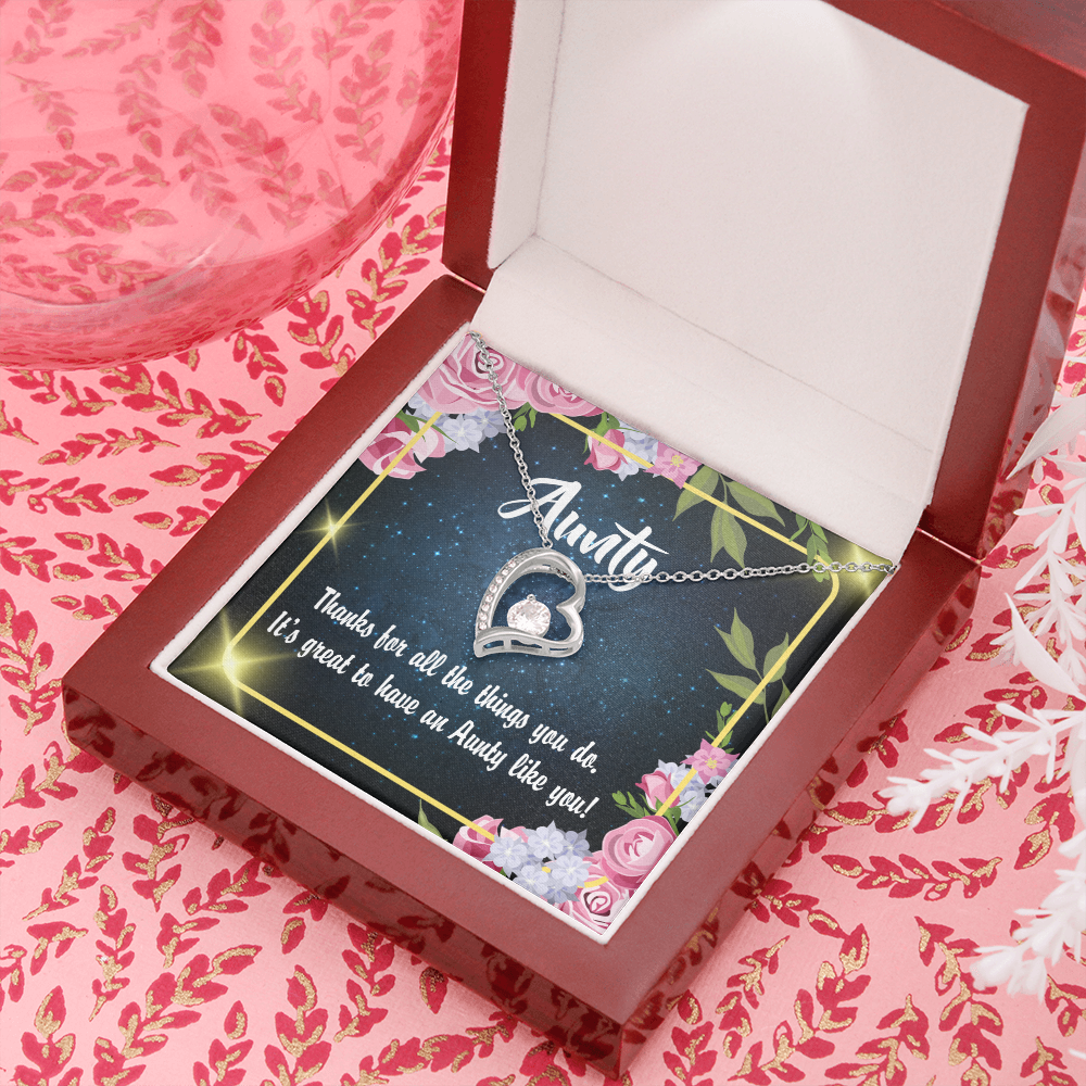 To Aunt Auntie Like You Forever Love Necklace-Express Your Love Gifts