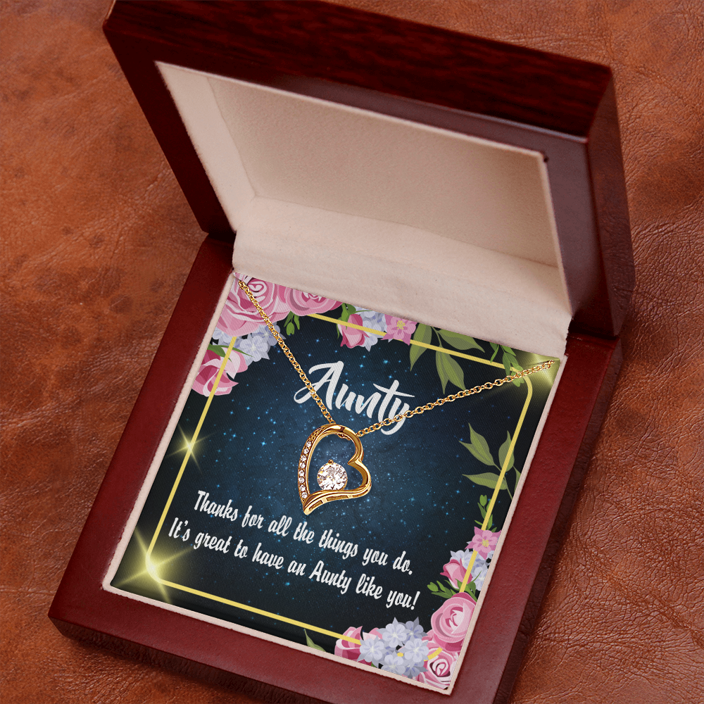 To Aunt Auntie Like You Forever Love Necklace-Express Your Love Gifts