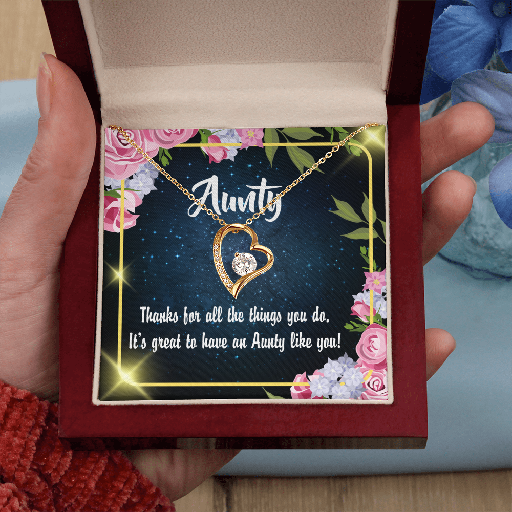 To Aunt Auntie Like You Forever Love Necklace-Express Your Love Gifts