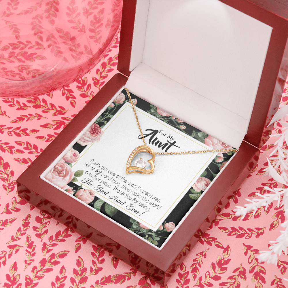 To Aunt Best Aunt Ever Forever Love Necklace-Express Your Love Gifts