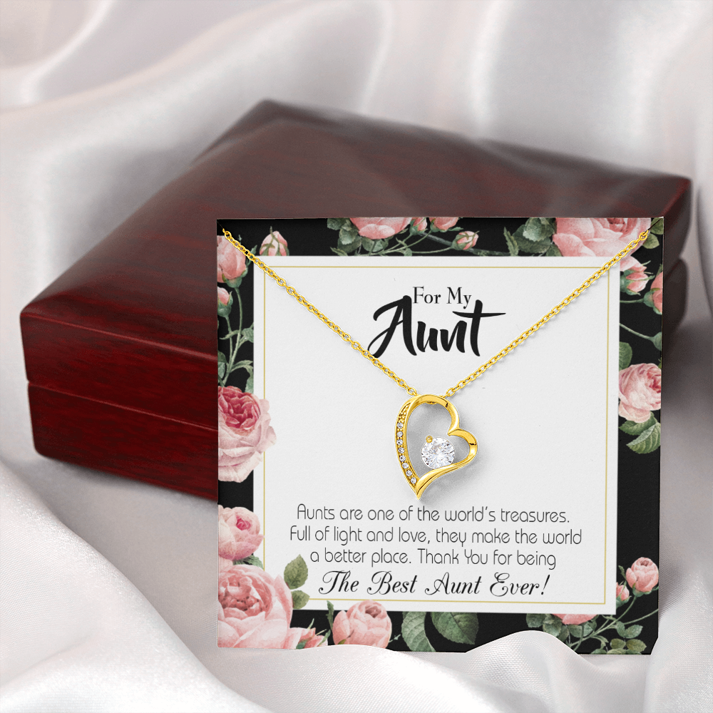 To Aunt Best Aunt Ever Forever Love Necklace-Express Your Love Gifts