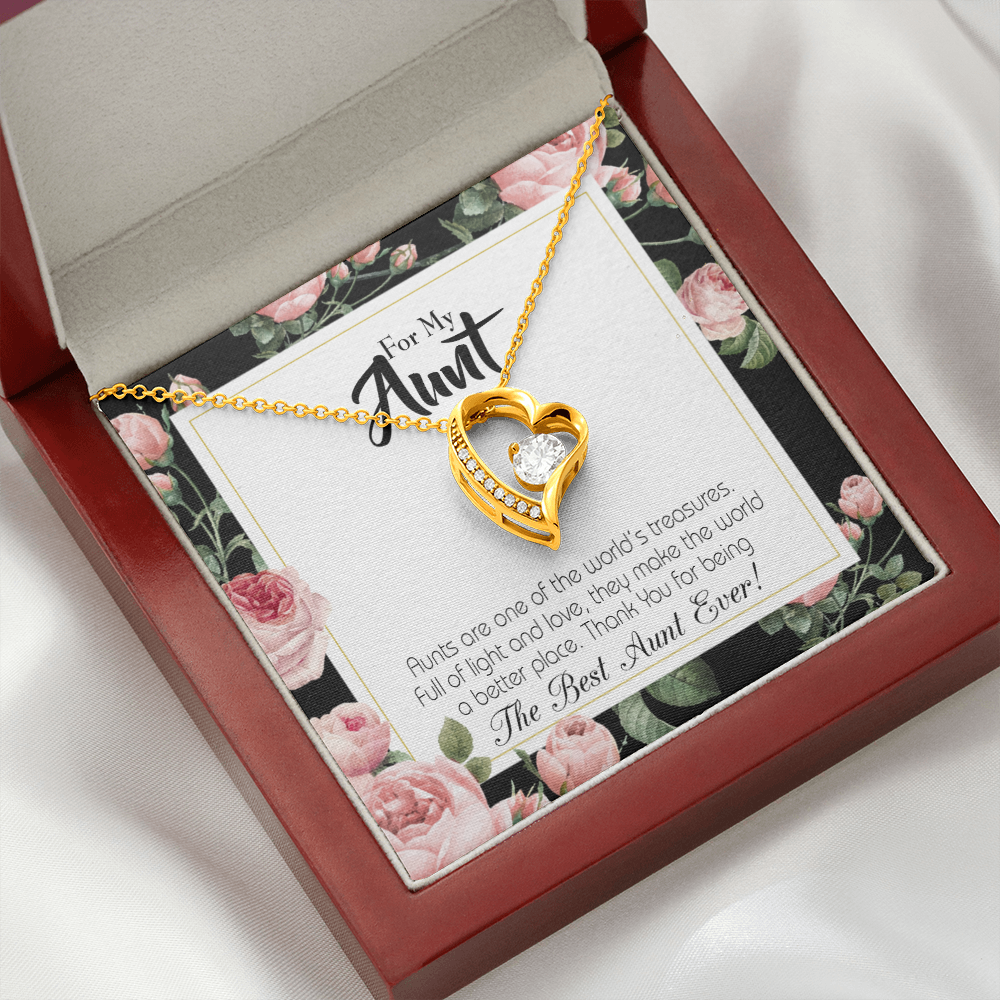 To Aunt Best Aunt Ever Forever Love Necklace-Express Your Love Gifts