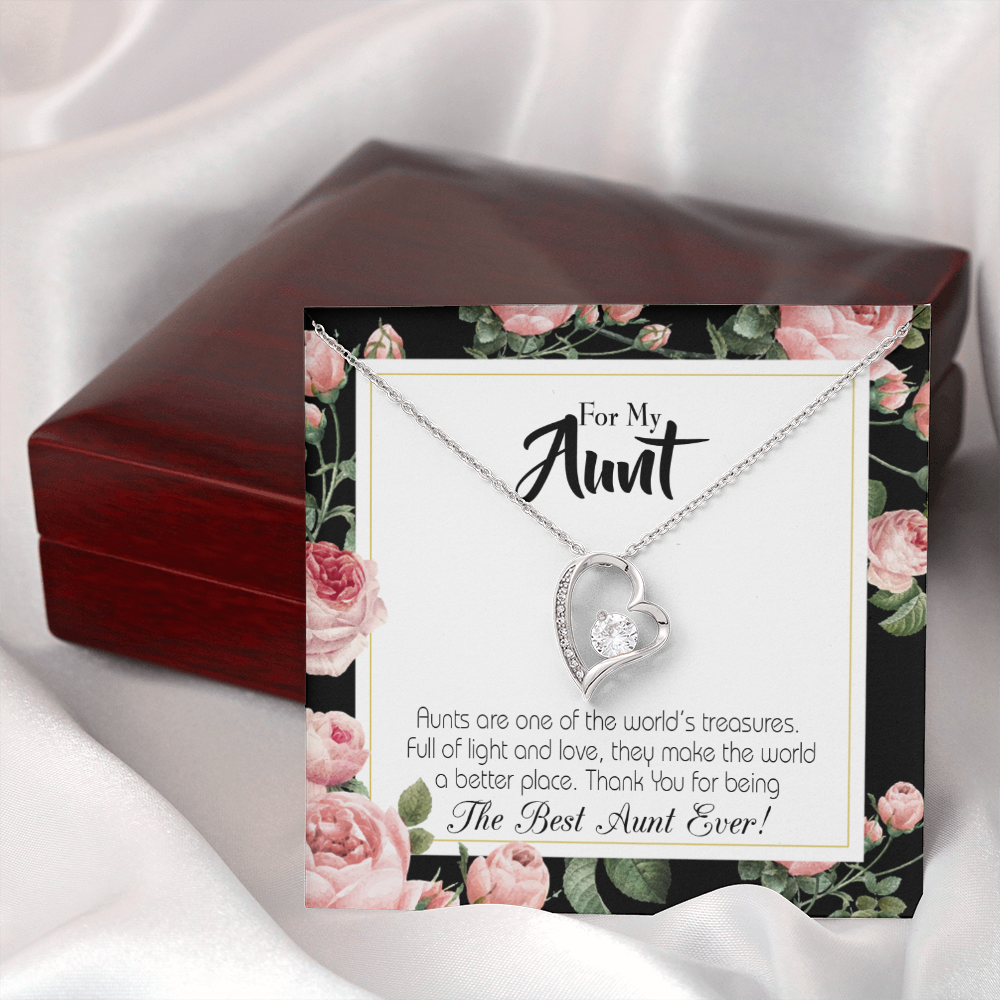 To Aunt Best Aunt Ever Forever Love Necklace-Express Your Love Gifts