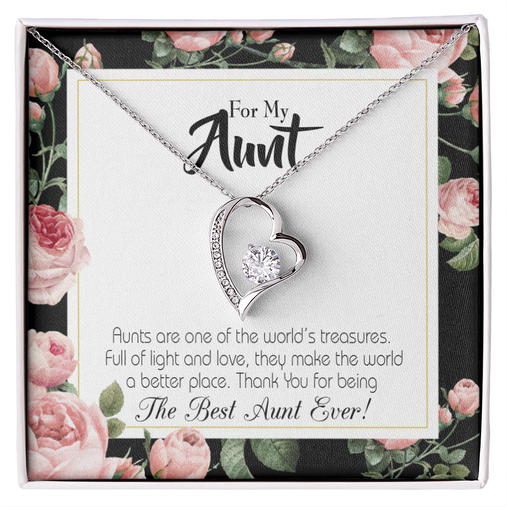 To Aunt Best Aunt Ever Forever Love Necklace-Express Your Love Gifts