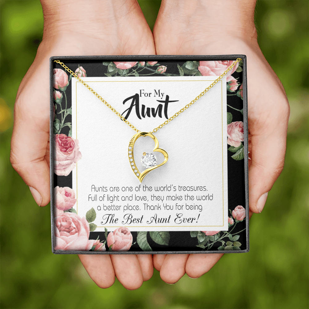 To Aunt Best Aunt Ever Forever Love Necklace-Express Your Love Gifts