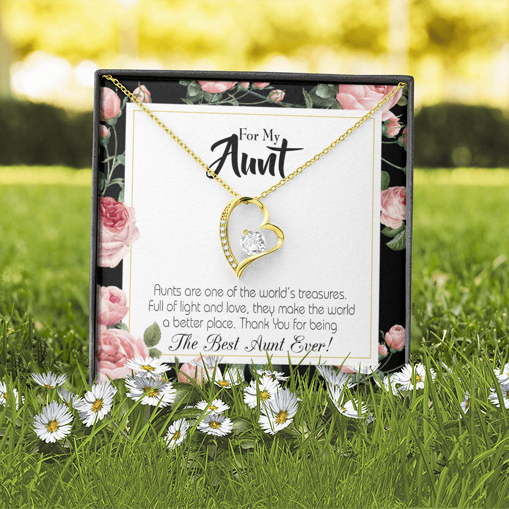 To Aunt Best Aunt Ever Forever Love Necklace-Express Your Love Gifts