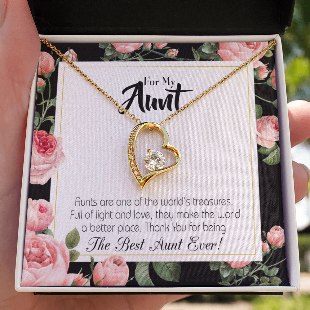 To Aunt Best Aunt Ever Forever Love Necklace-Express Your Love Gifts