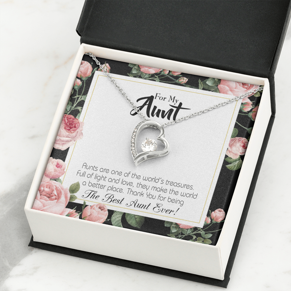 To Aunt Best Aunt Ever Forever Love Necklace-Express Your Love Gifts