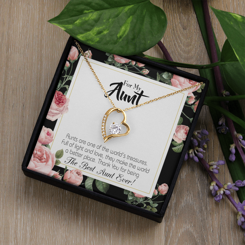 To Aunt Best Aunt Ever Forever Love Necklace-Express Your Love Gifts