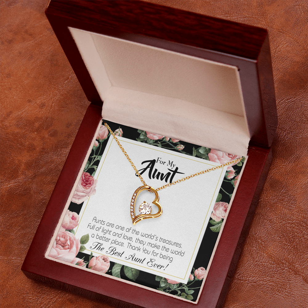 To Aunt Best Aunt Ever Forever Love Necklace-Express Your Love Gifts