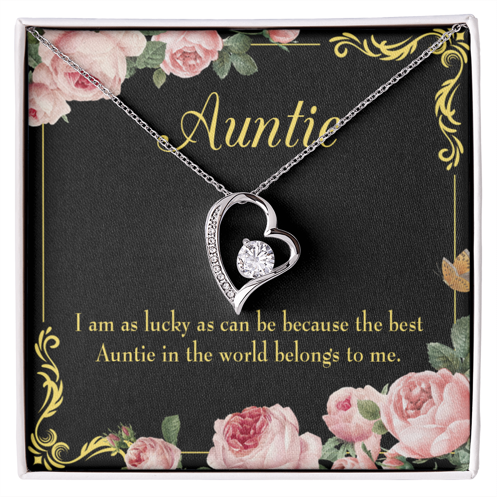 To Aunt Best Auntie Forever Love Necklace-Express Your Love Gifts