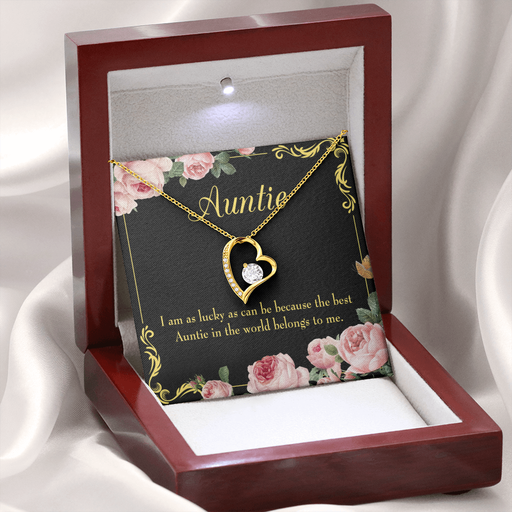 To Aunt Best Auntie Forever Love Necklace-Express Your Love Gifts