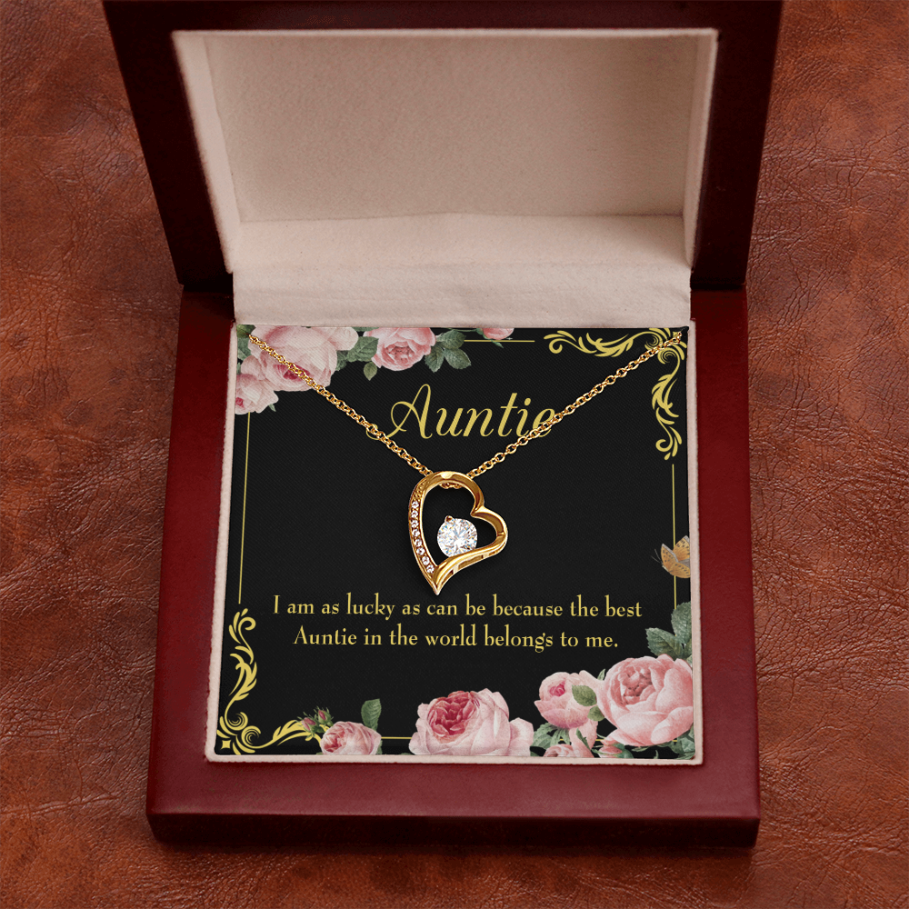 To Aunt Best Auntie Forever Love Necklace-Express Your Love Gifts