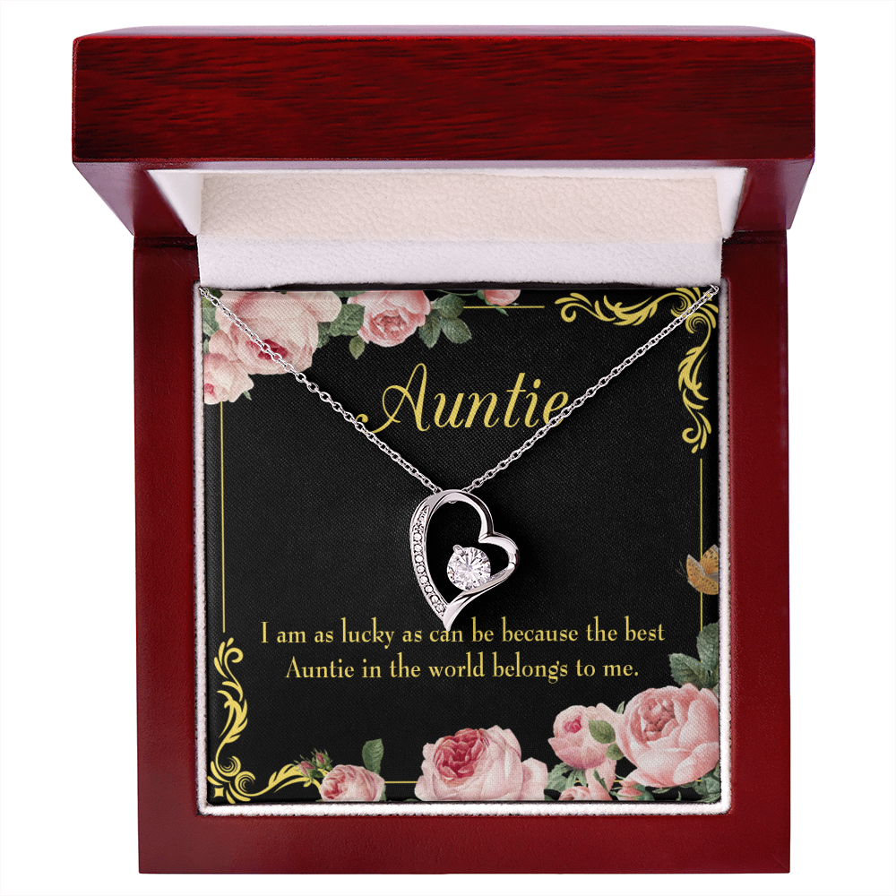 To Aunt Best Auntie Forever Love Necklace-Express Your Love Gifts