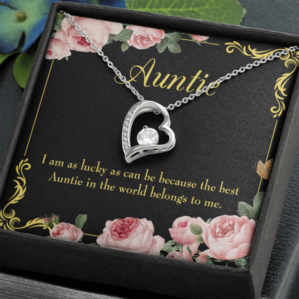 To Aunt Best Auntie Forever Love Necklace-Express Your Love Gifts