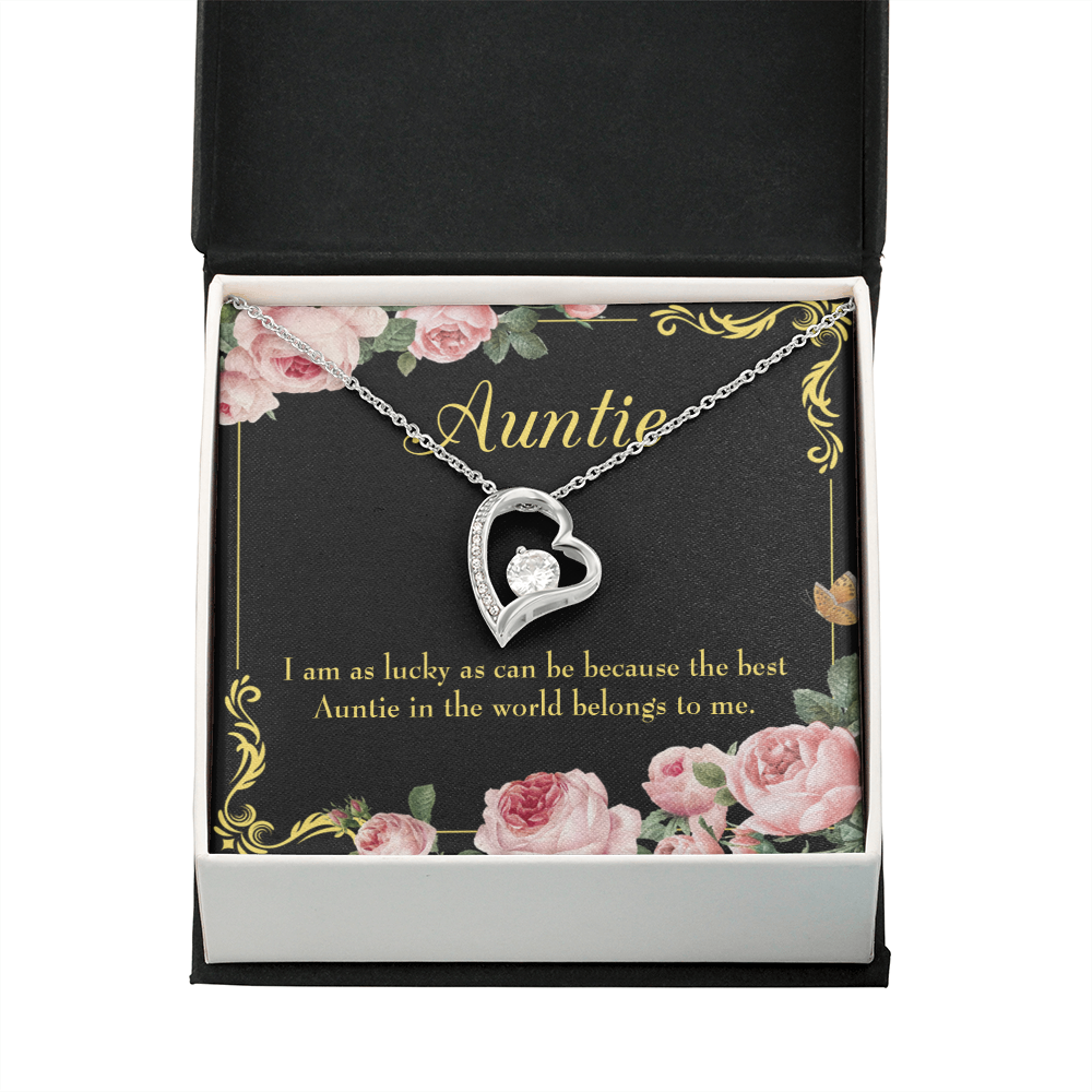 To Aunt Best Auntie Forever Love Necklace-Express Your Love Gifts