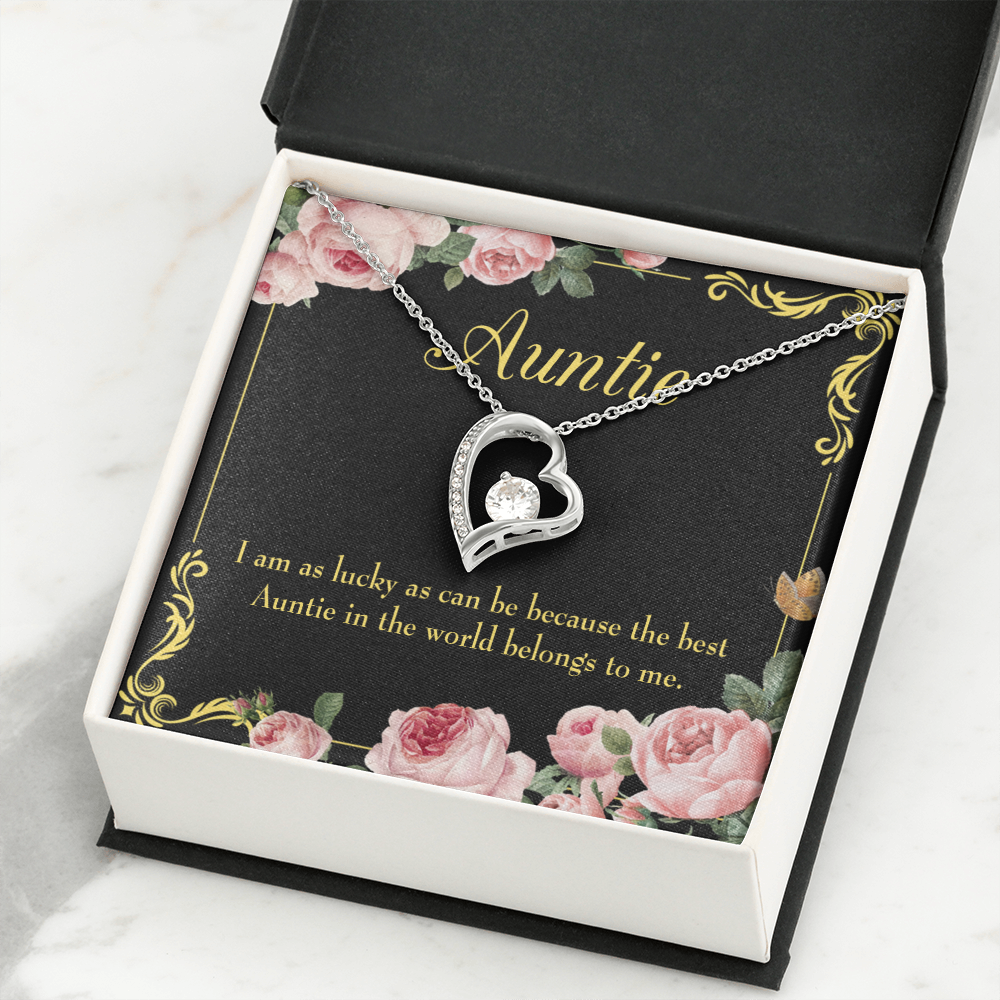 To Aunt Best Auntie Forever Love Necklace-Express Your Love Gifts