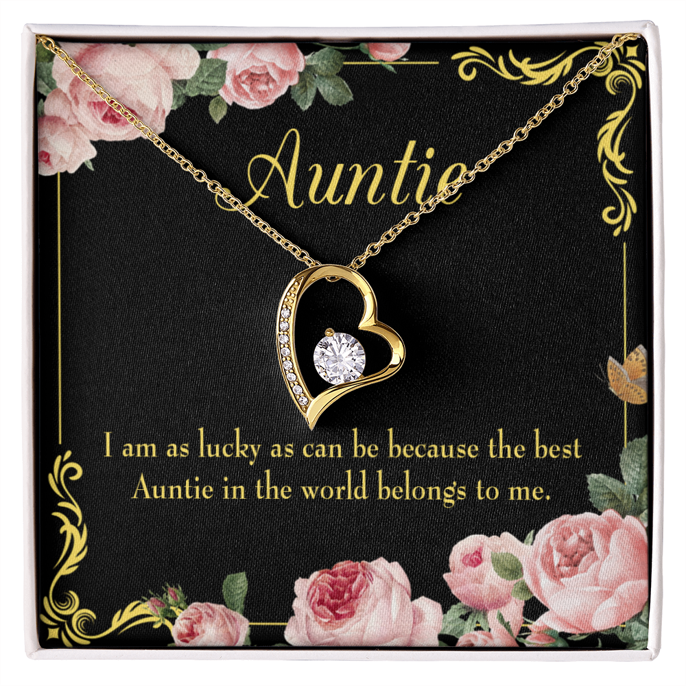 To Aunt Best Auntie Forever Love Necklace-Express Your Love Gifts