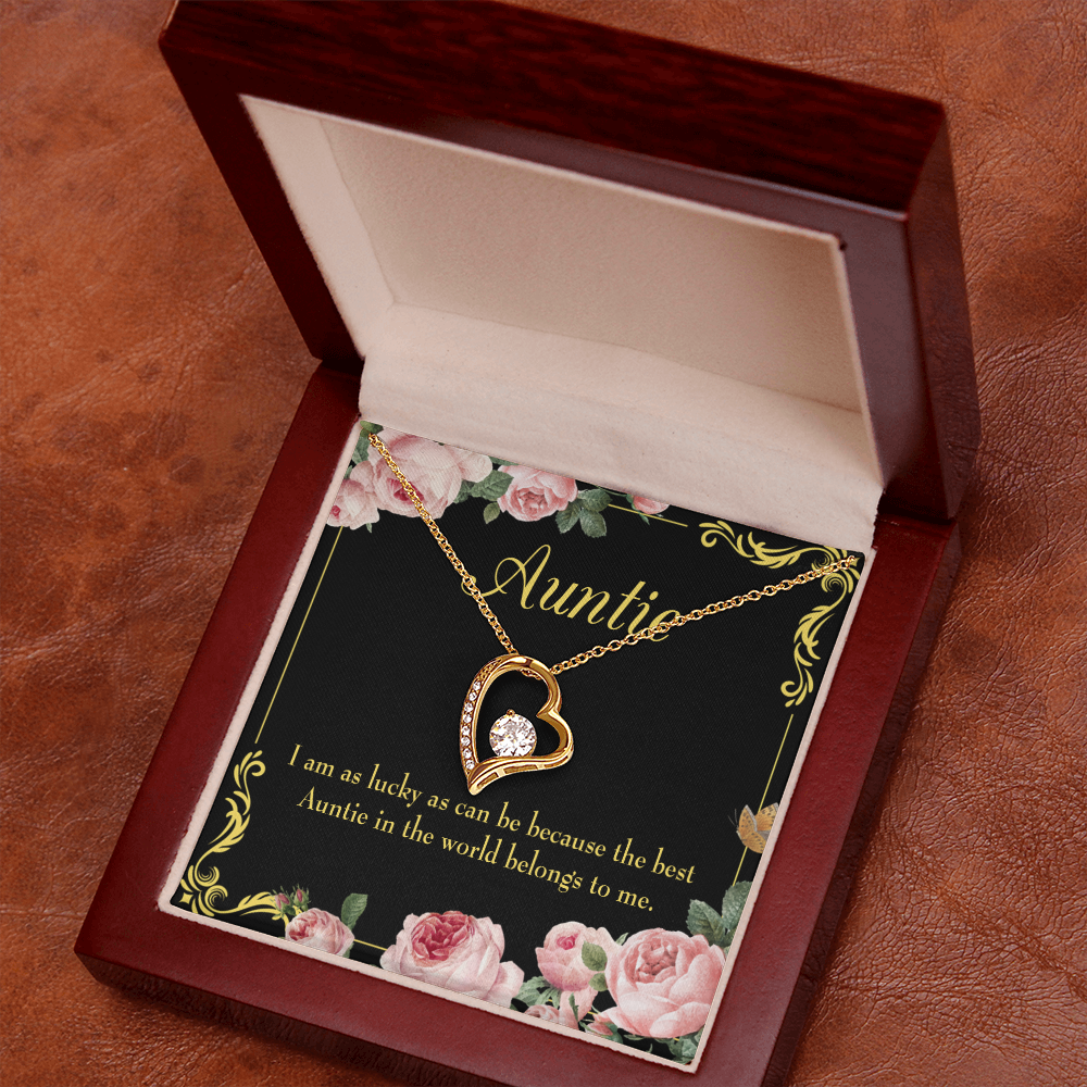 To Aunt Best Auntie Forever Love Necklace-Express Your Love Gifts