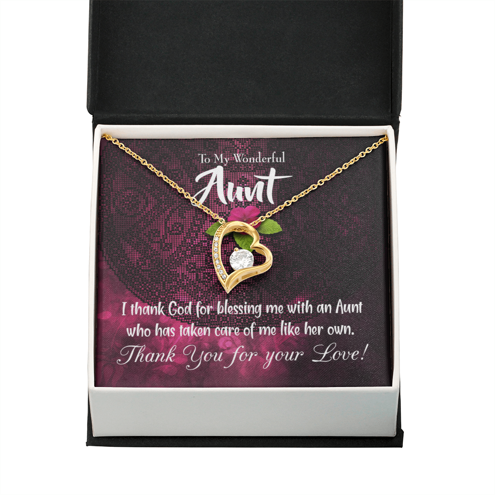 To Aunt I Thank God Forever Love Necklace-Express Your Love Gifts