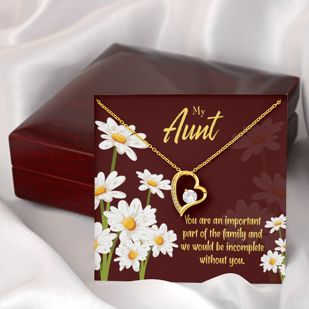 To Aunt Important Aunt Forever Love Necklace-Express Your Love Gifts