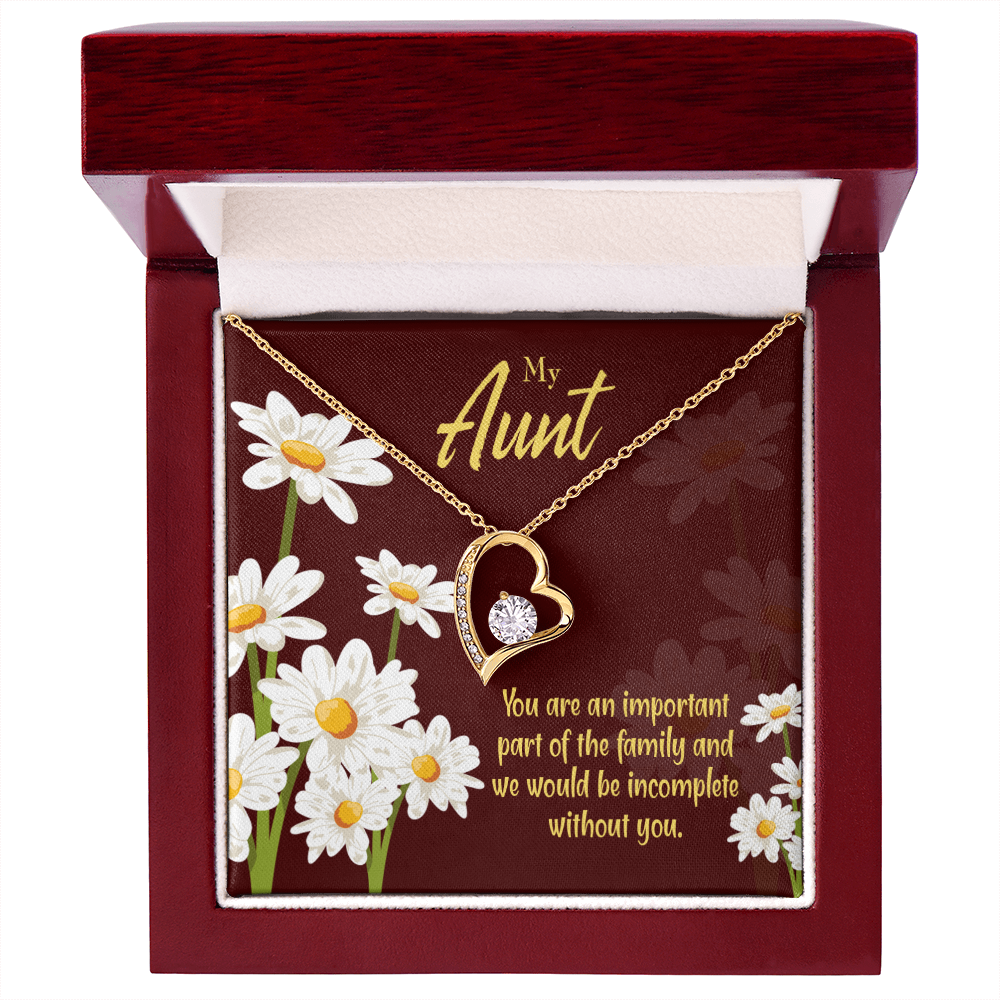 To Aunt Important Aunt Forever Love Necklace-Express Your Love Gifts