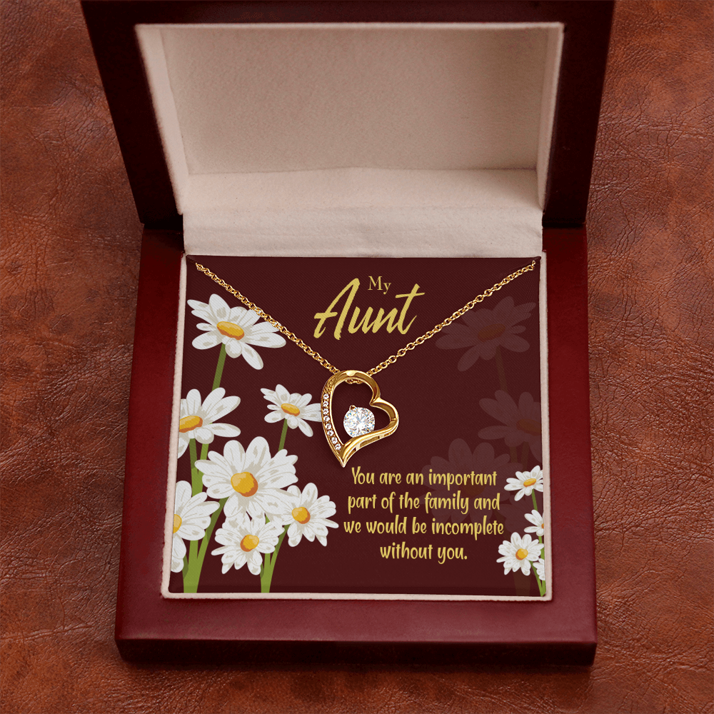 To Aunt Important Aunt Forever Love Necklace-Express Your Love Gifts