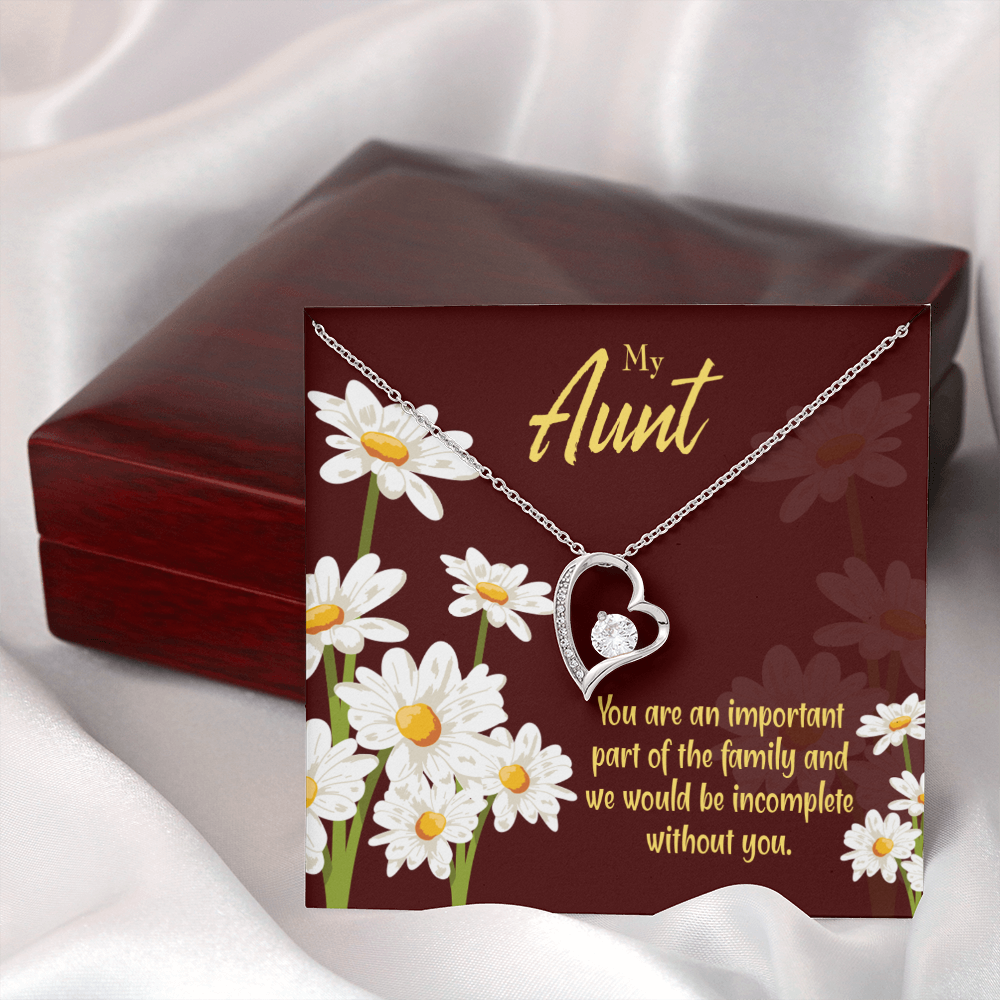 To Aunt Important Aunt Forever Love Necklace-Express Your Love Gifts