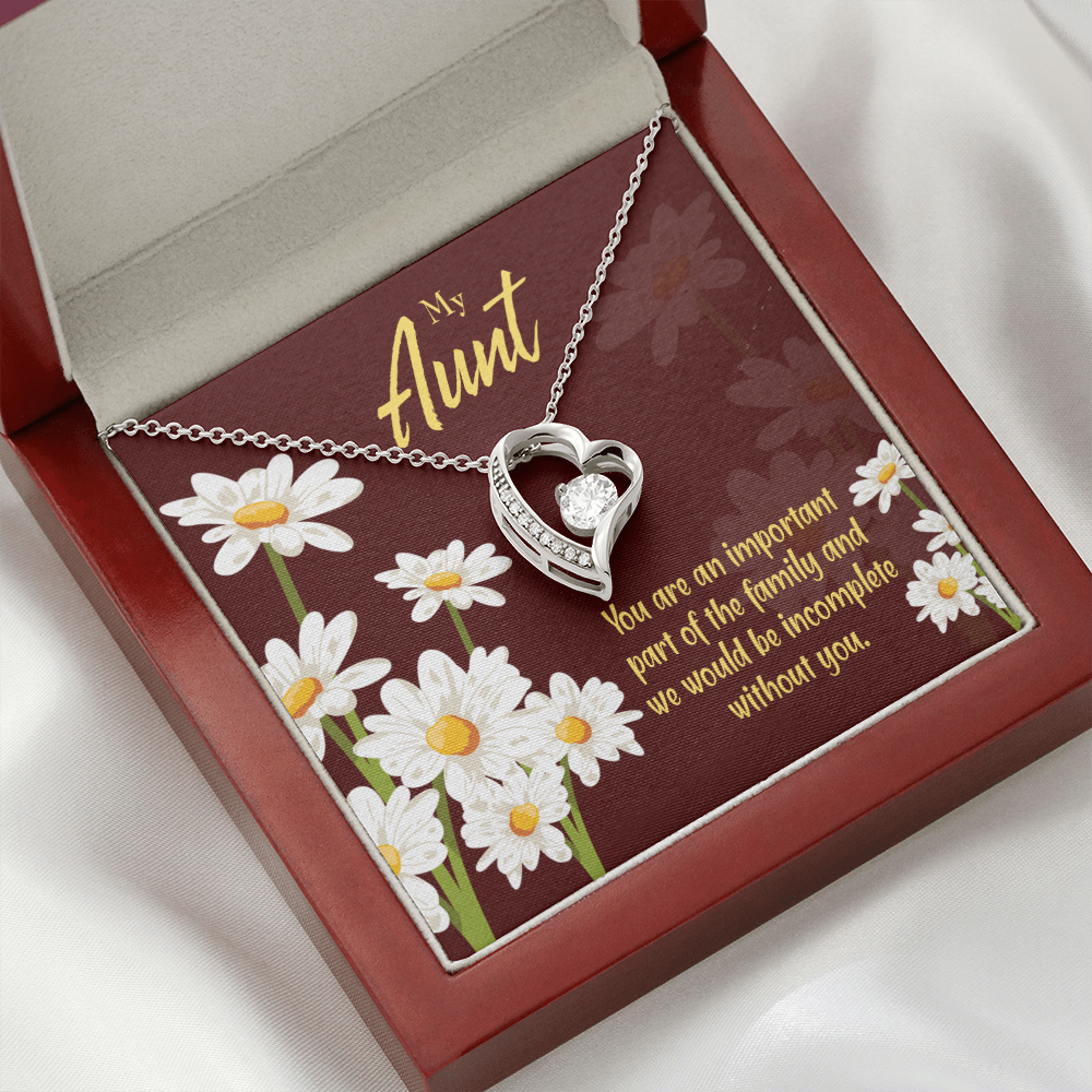 To Aunt Important Aunt Forever Love Necklace-Express Your Love Gifts